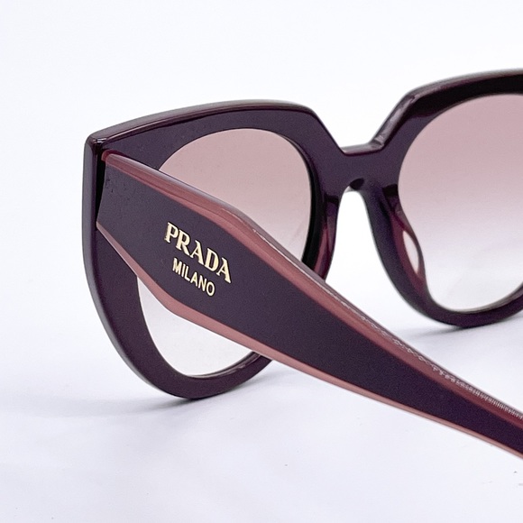 NEW PRADA PR14WS VIY1L0 WOMEN’S SUNGLASSES PRADA SPR 14W BURGUNDY PRADA PR 14WS - Picture 6 of 12